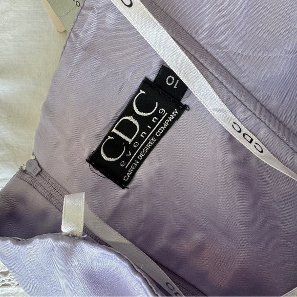 Rampage Y2K 90s Lavender Strapless Top with Floral Detail - Picture 6 of 7